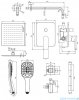 Omnires Sacramento system prysznicowy podtynkowy czarny mat SYSSC10BL